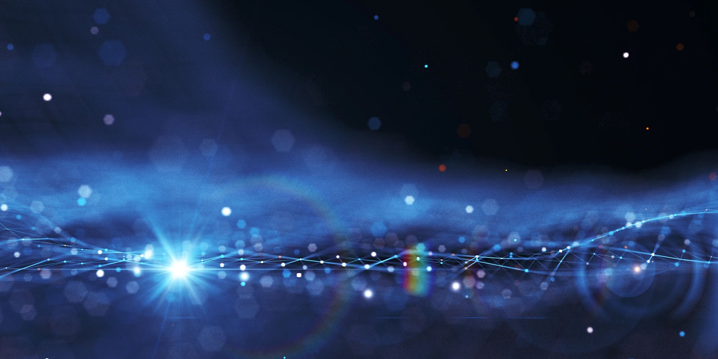 Abstract network background representing third-party services and data flows