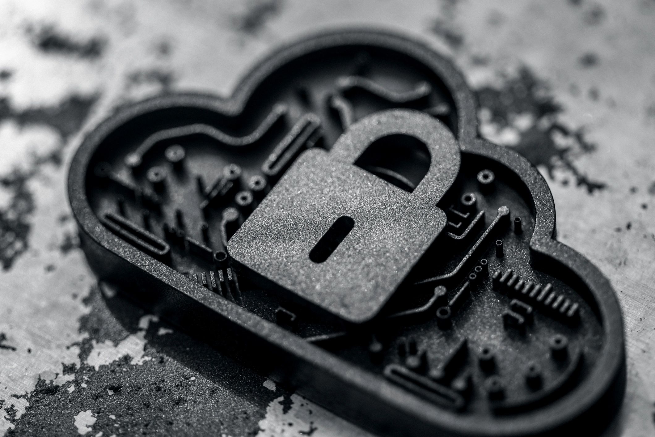 Cloud lock icon representing secure data handling